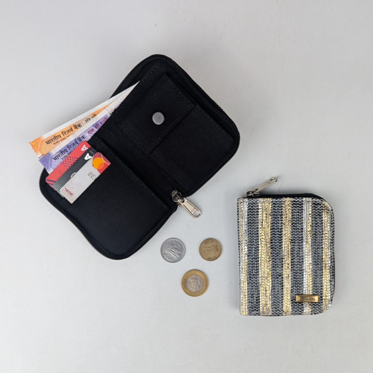 Upcycled Handwoven D Wallet (DW0725-006) PS_W