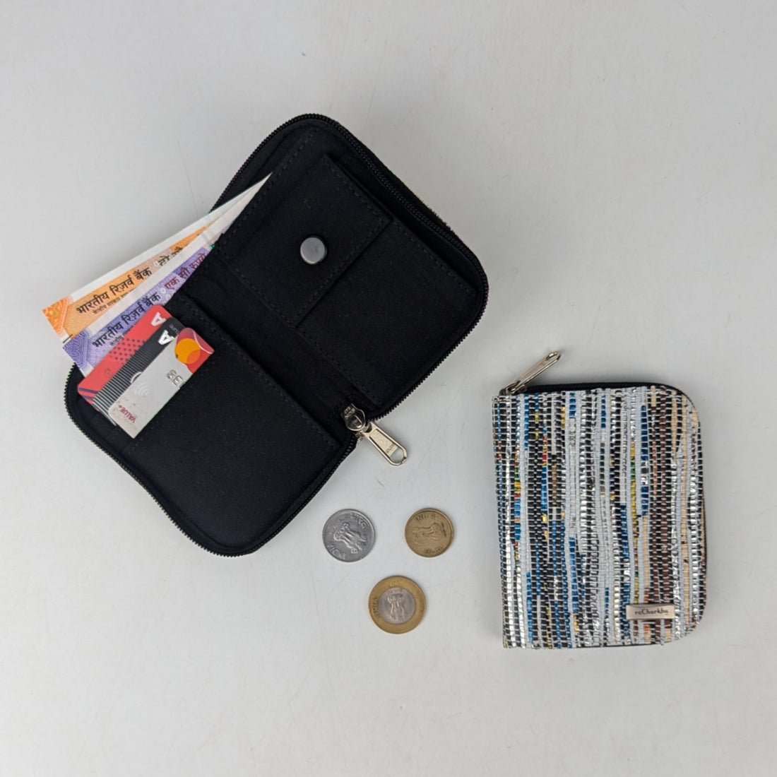 Upcycled Handwoven D Wallet (DW0725-007) PS_W