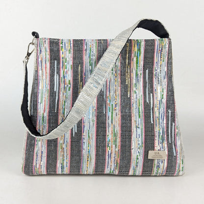 Upcycled Handcrafted Designer Trapeze Tote (TTD0325-002) PS_W