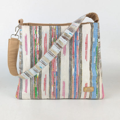 Upcycled Handcrafted Designer Trapeze Tote (TTD0325-001) PS_W