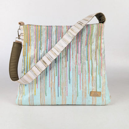 Upcycled Handcrafted Designer Trapeze Tote (TTD0325-009) PS_W