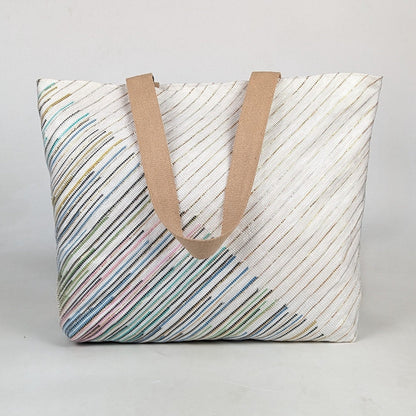 Upcycled Handcrafted Designer Beach Bag (BBD0426-006) PS_W 