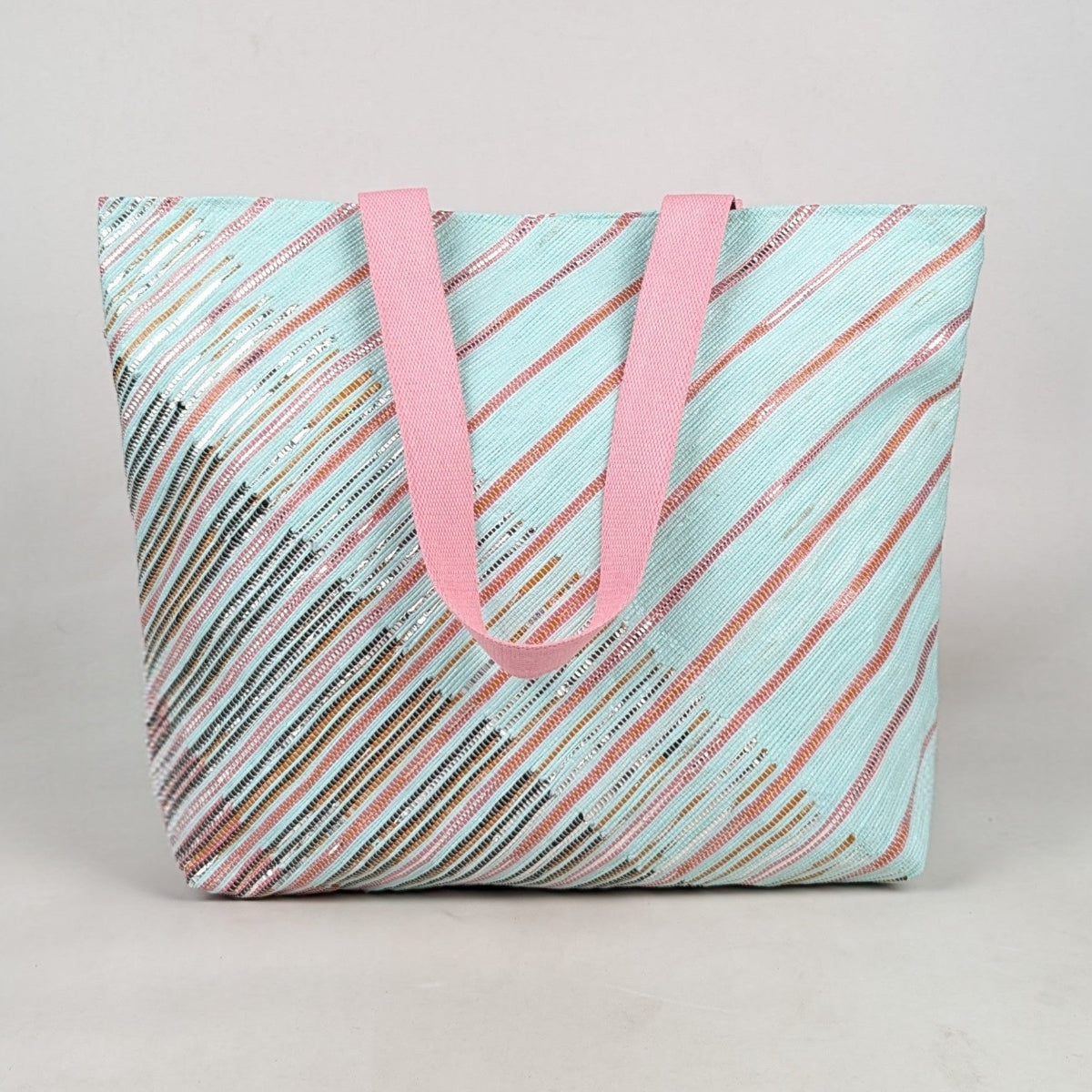 Upcycled Handcrafted Designer Beach Bag (BBD0426-008) PS_W 