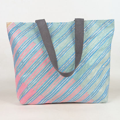 Upcycled Handcrafted Designer Beach Bag (BBD0426-012) PS_W