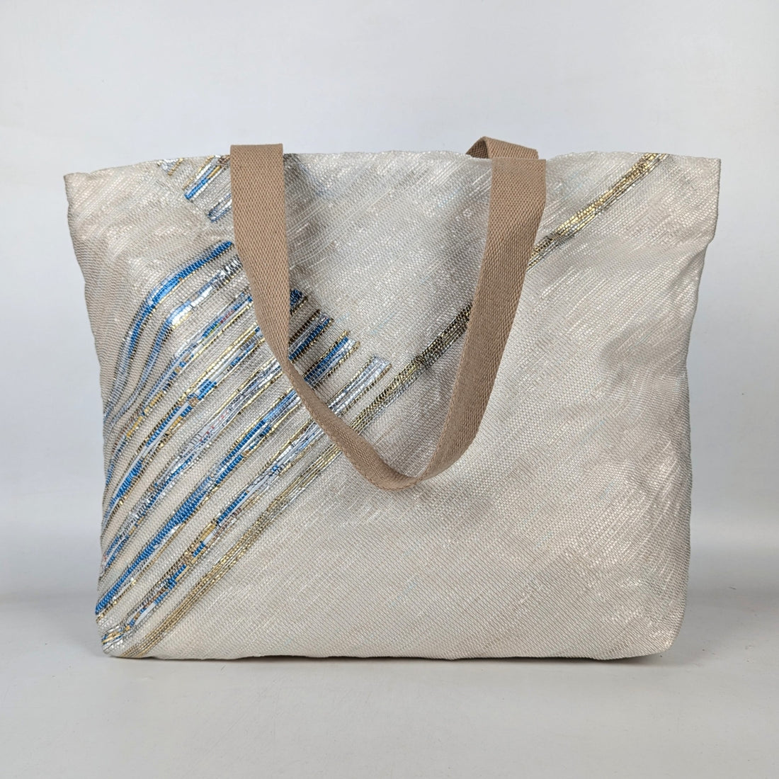 Upcycled Handcrafted Designer Beach Bag (BBD0825-004) PS_W