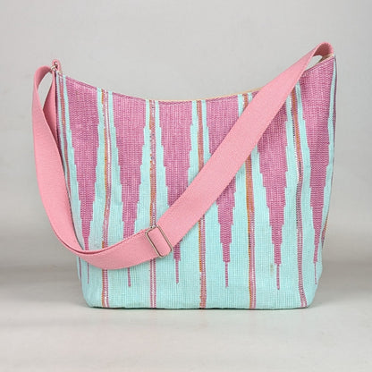 Upcycled Handcrafted Designer Eclipse Jhola Tote (EJD0426-010) PS_W 