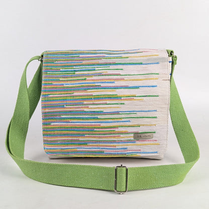 Upcycled Handcrafted Designer Messenger Bag (MBD0425-004) PS_W