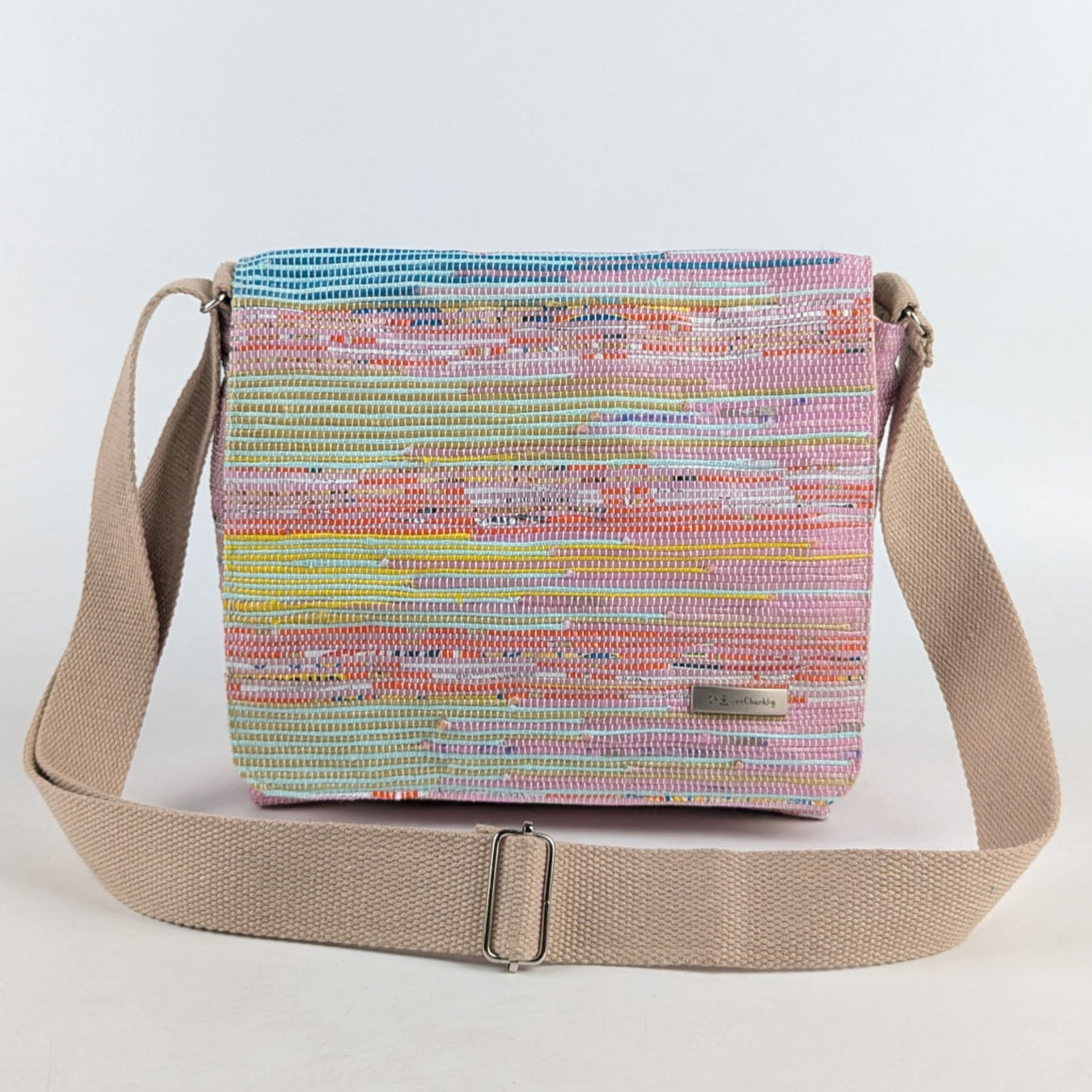 Upcycled Handcrafted Designer Messenger Bag (MBD0425-009) PS_W