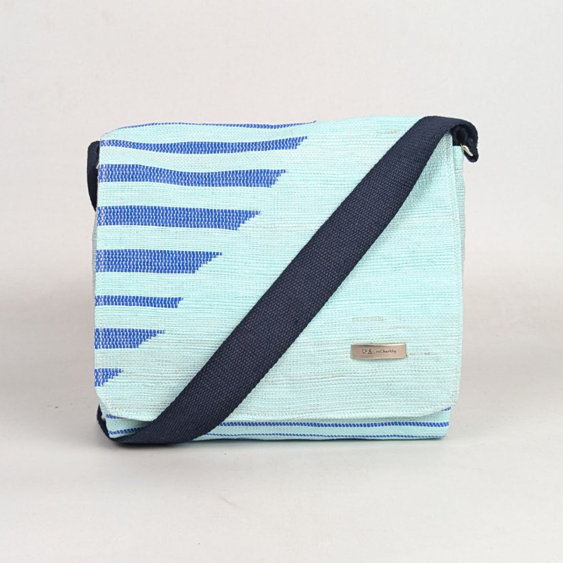 Upcycled Handcrafted Designer Messenger Bag (MBD0126-009) PS_W