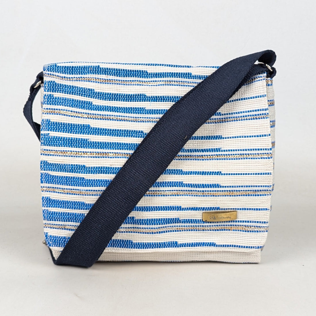 Upcycled Handcrafted Designer Messenger Bag (MBD0326-005) PS_W