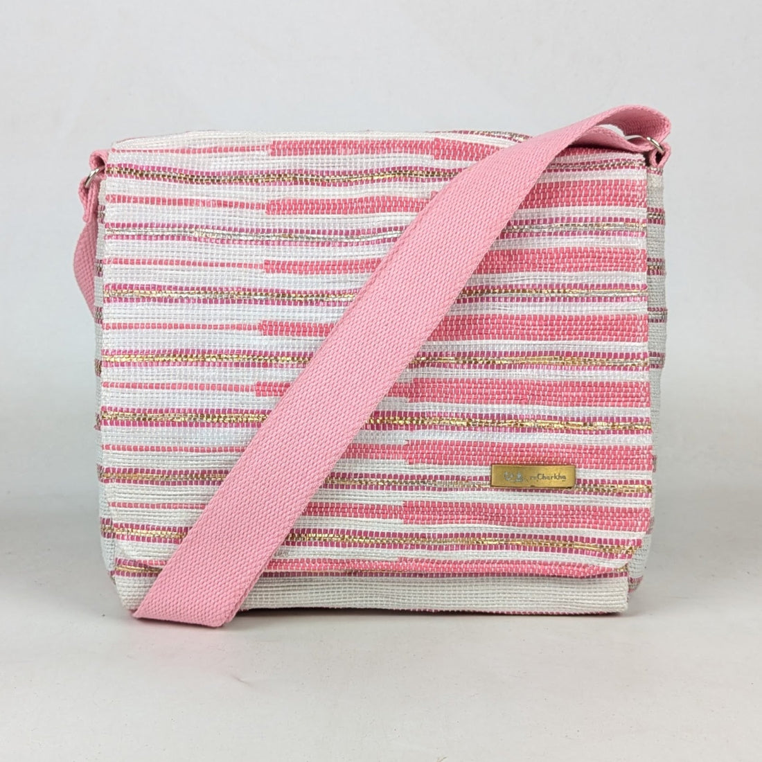 Upcycled Handcrafted Designer Messenger Bag (MBD0326-006) PS_W