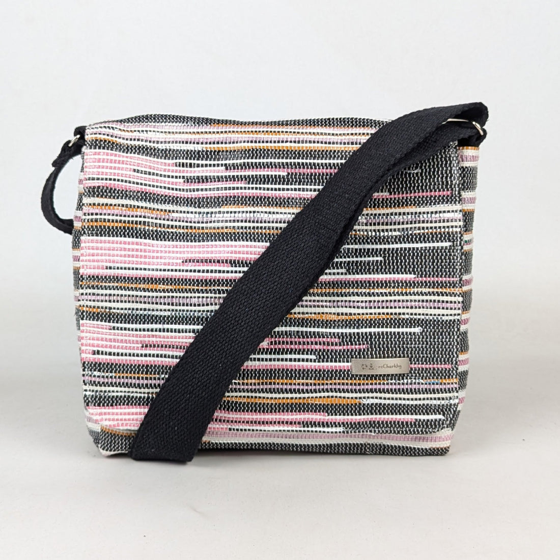 Upcycled Handcrafted Designer Messenger Bag (MBD0326-007) PS_W