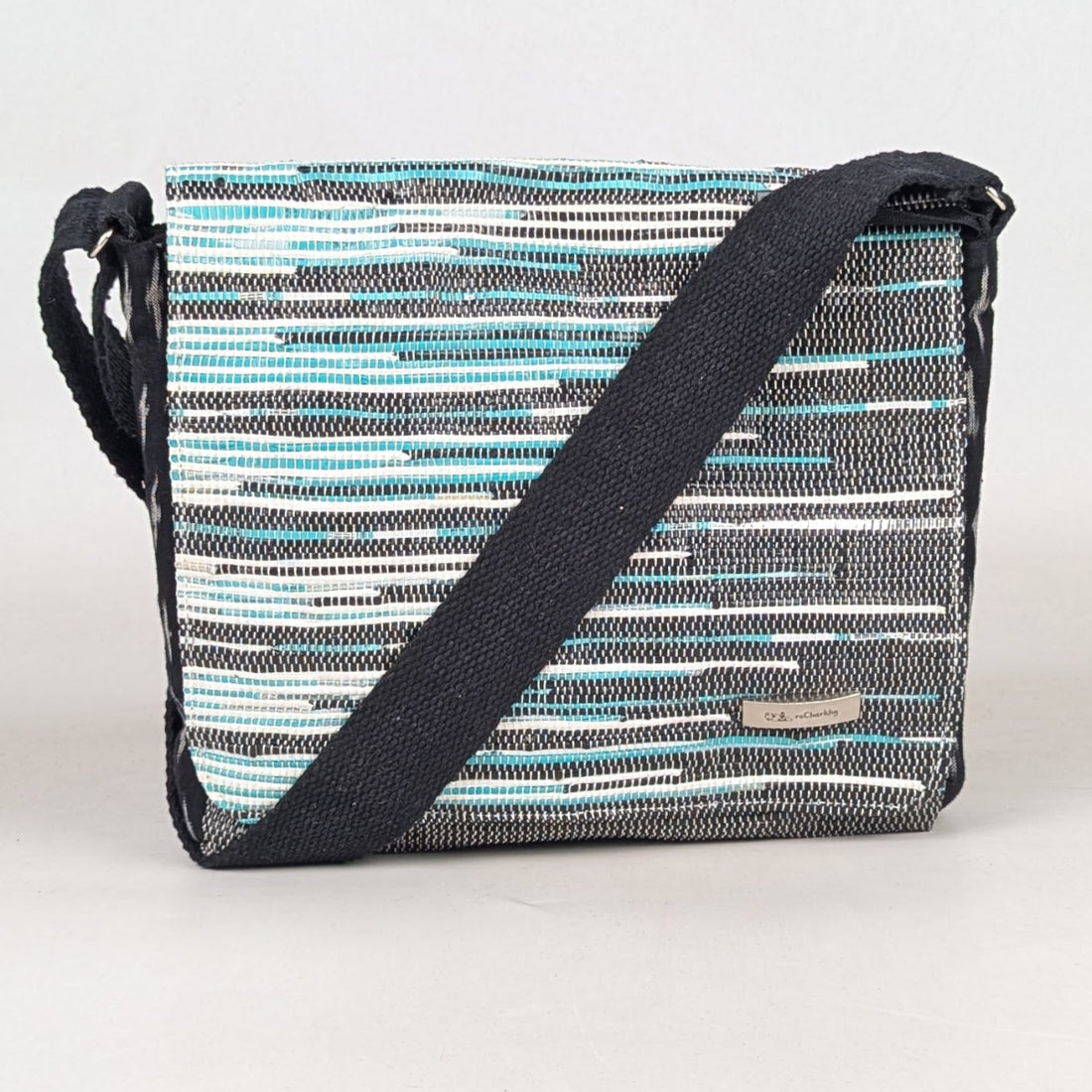 Upcycled Handcrafted Designer Messenger Bag (MBD0426-002) PS_W