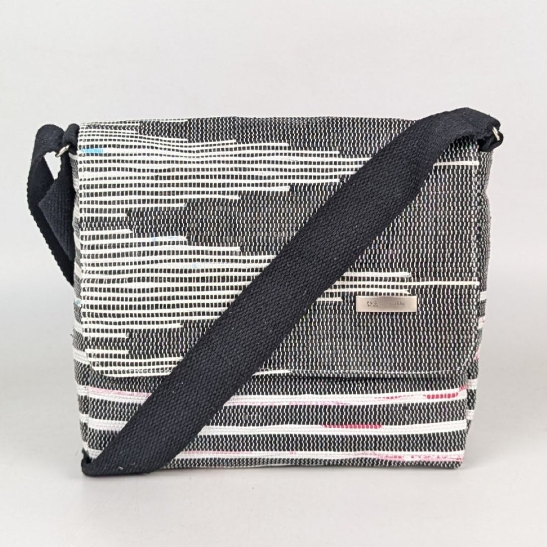 Upcycled Handcrafted Designer Messenger Bag (MBD0825-001) PS_W