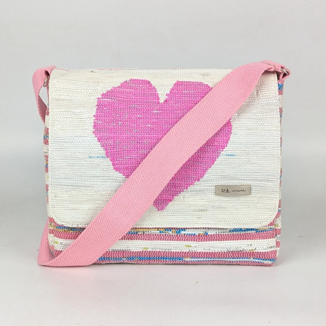 Upcycled Handcrafted Designer Messenger Bag (MBD0825-002) PS_W