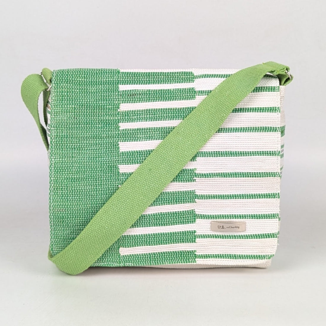 Upcycled Handcrafted Designer Messenger Bag (MBD0825-004) PS_W