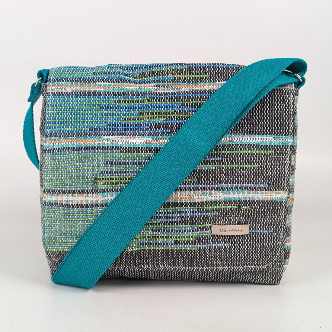 Upcycled Handcrafted Designer Messenger Bag (MBD1025-004) PS_W