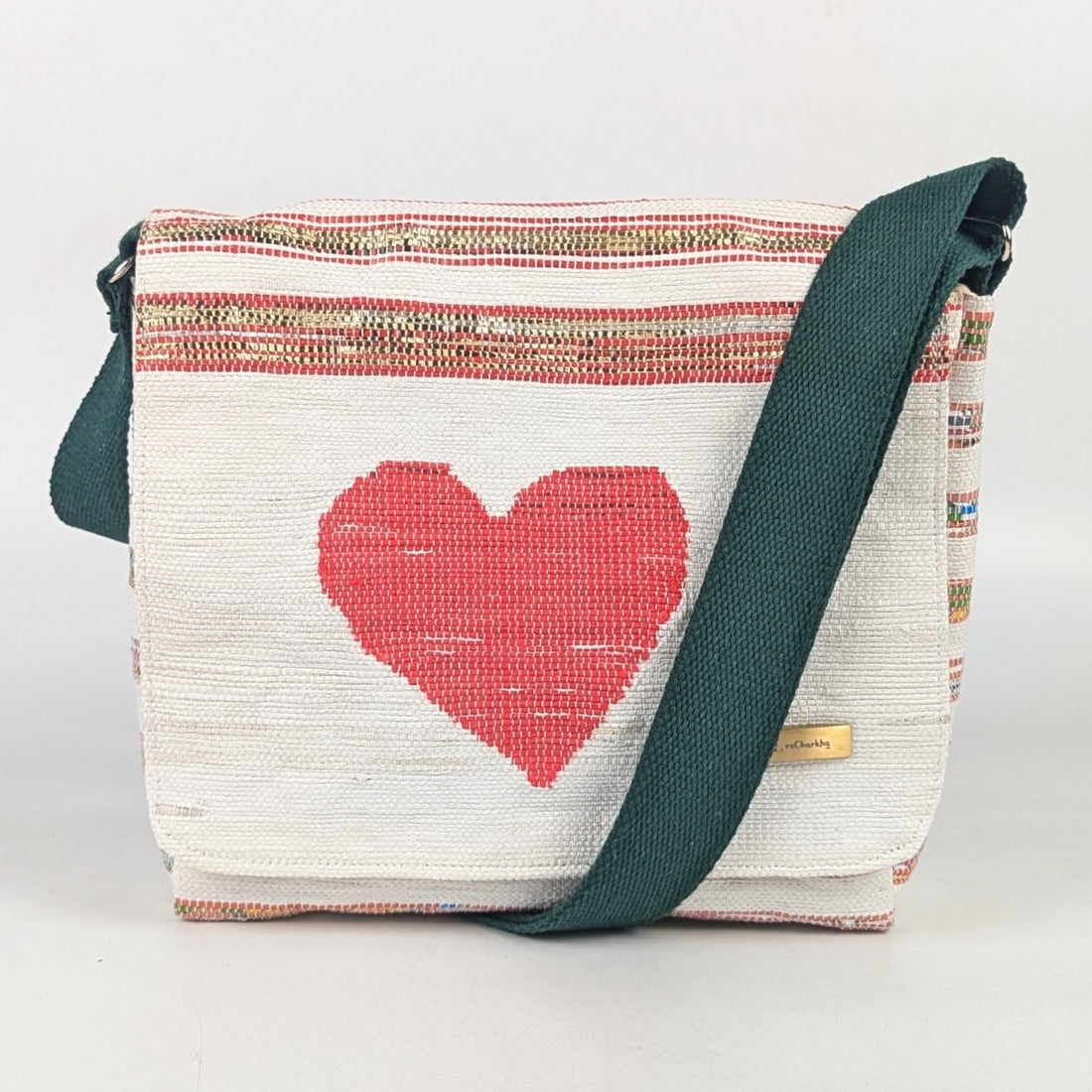 Upcycled Handcrafted Designer Messenger Bag (MBD1025-007) PS_W