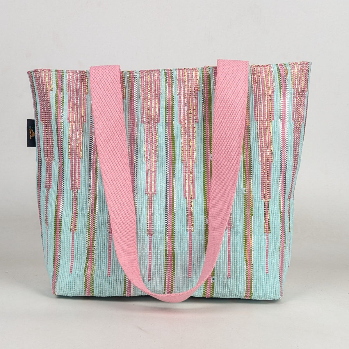 Upcycled Handcrafted Designer Shopper Tote (DST0126-003) PS_W