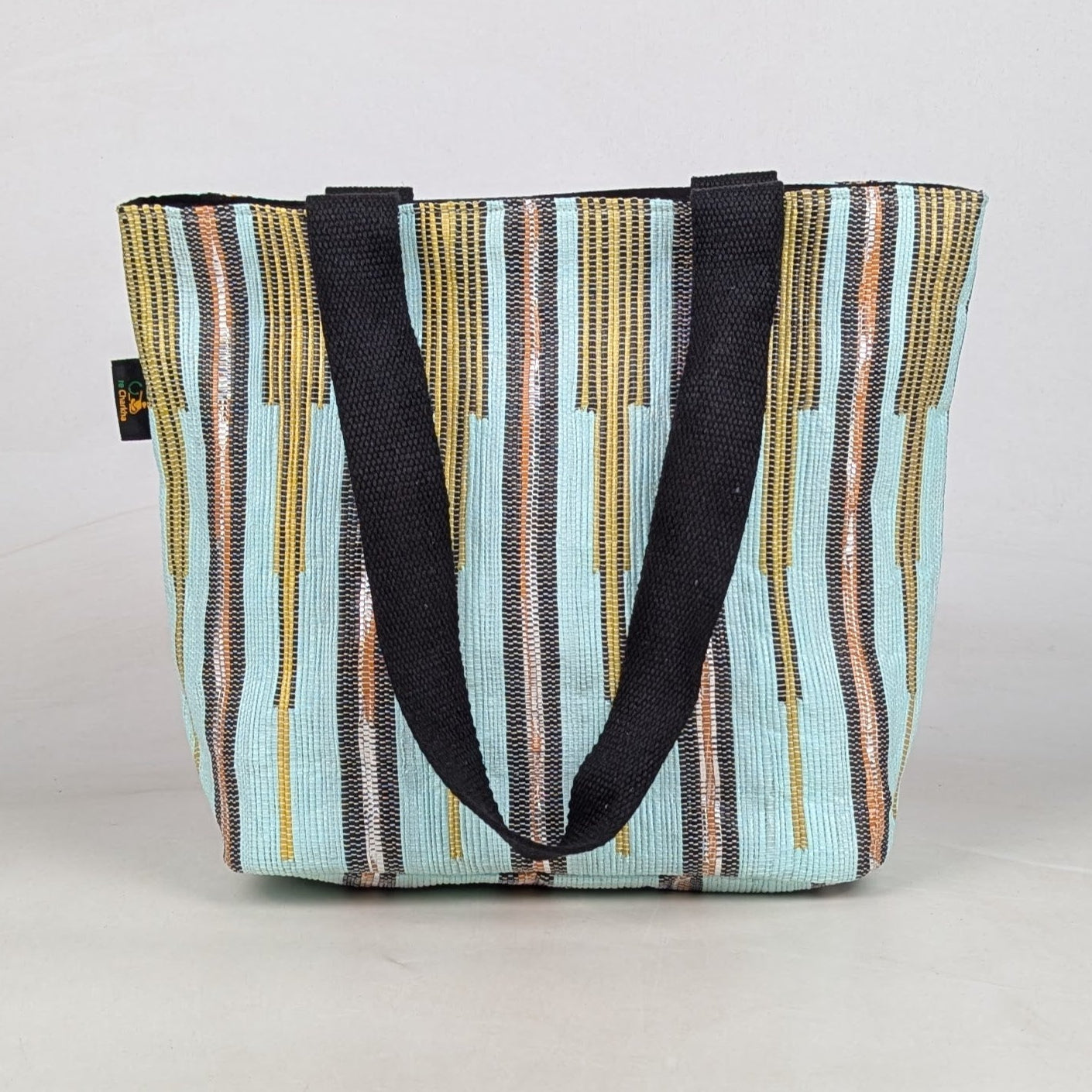 Upcycled Handcrafted Designer Shopper Tote (DST0726-011) 