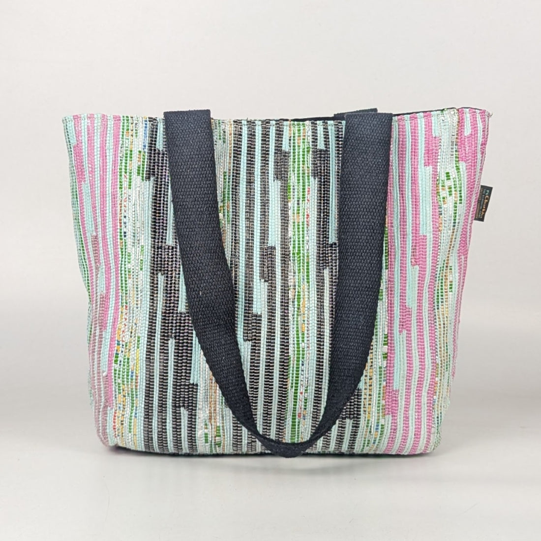 Upcycled Handcrafted Designer Shopper Tote (DST0825-003) PS_W