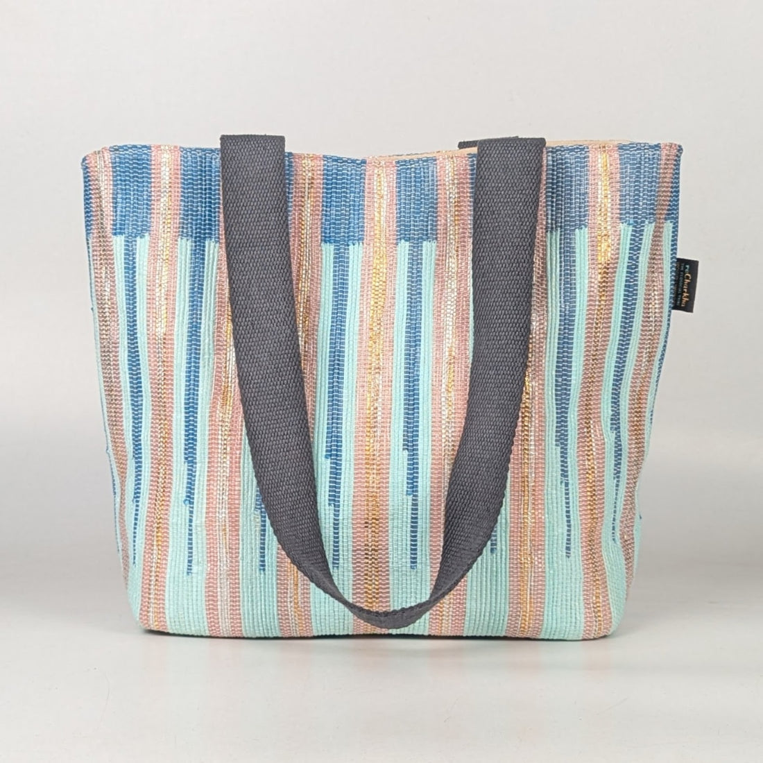 Upcycled Handcrafted Designer Shopper Tote (DST0825-004) PS_W