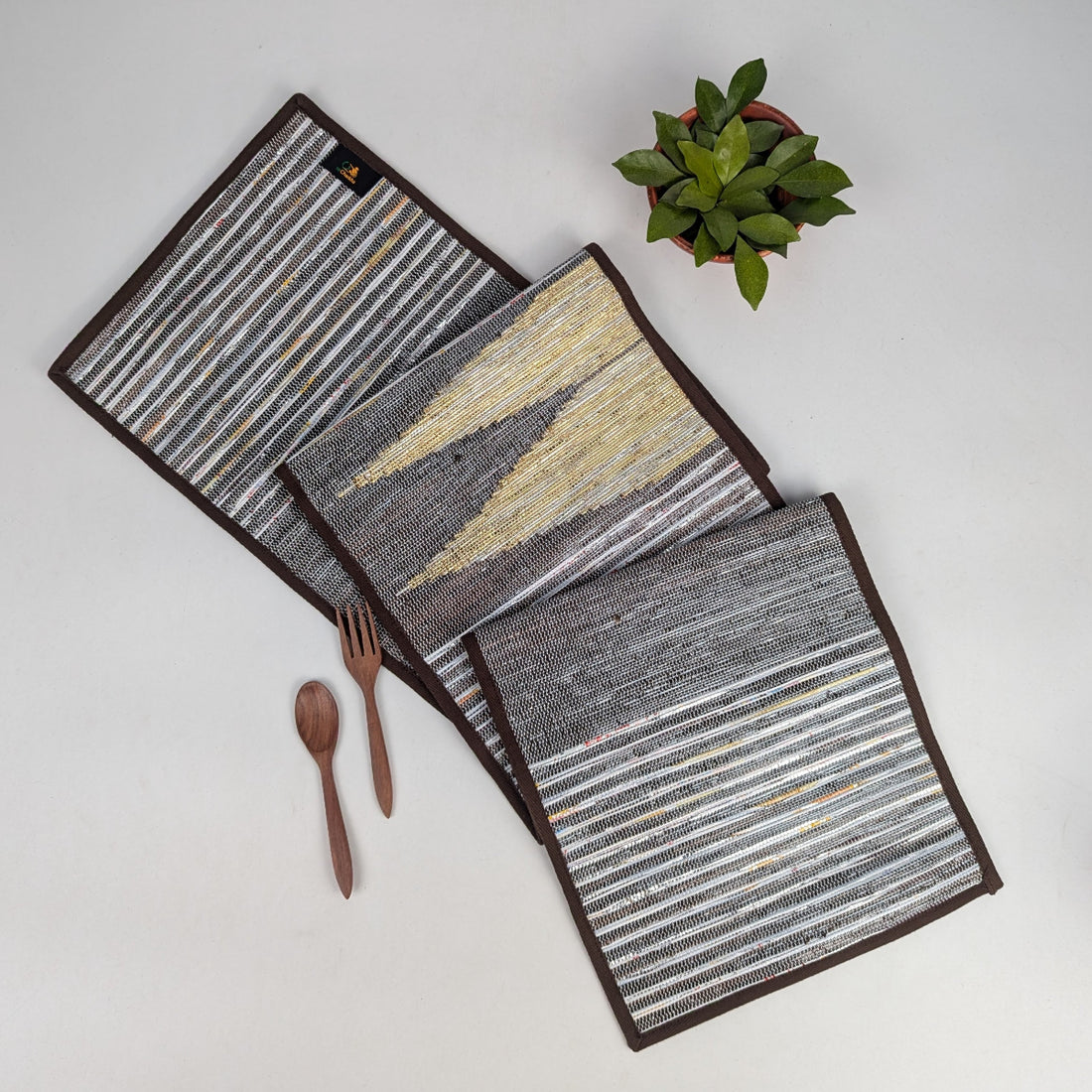 Upcycled Handcrafted Designer Table Runner (TRD0126-004) PS_W