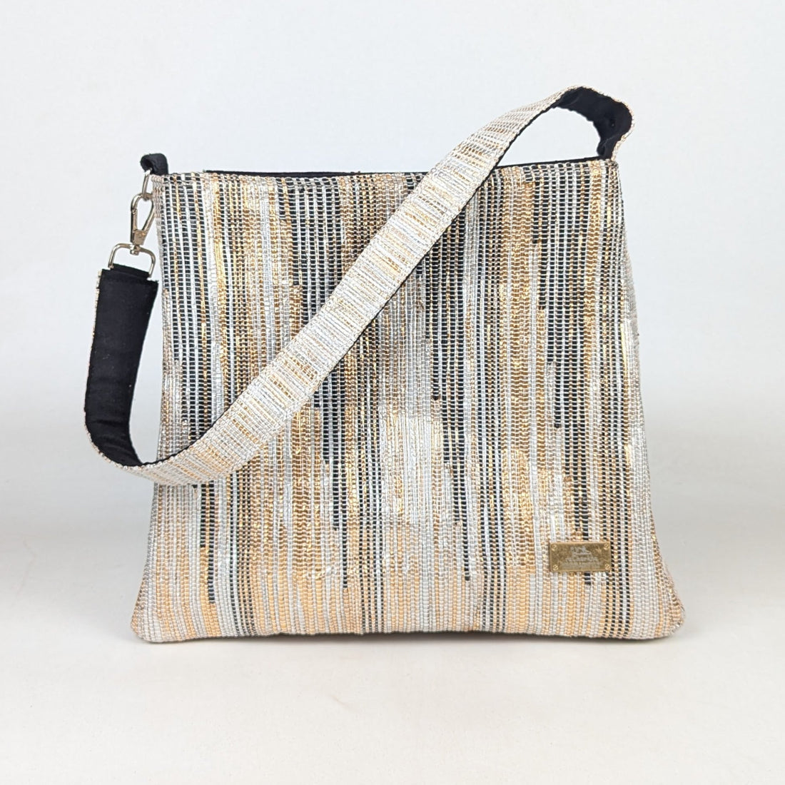 Upcycled Handcrafted Designer Trapeze Tote (TTD0326-003) PS_W