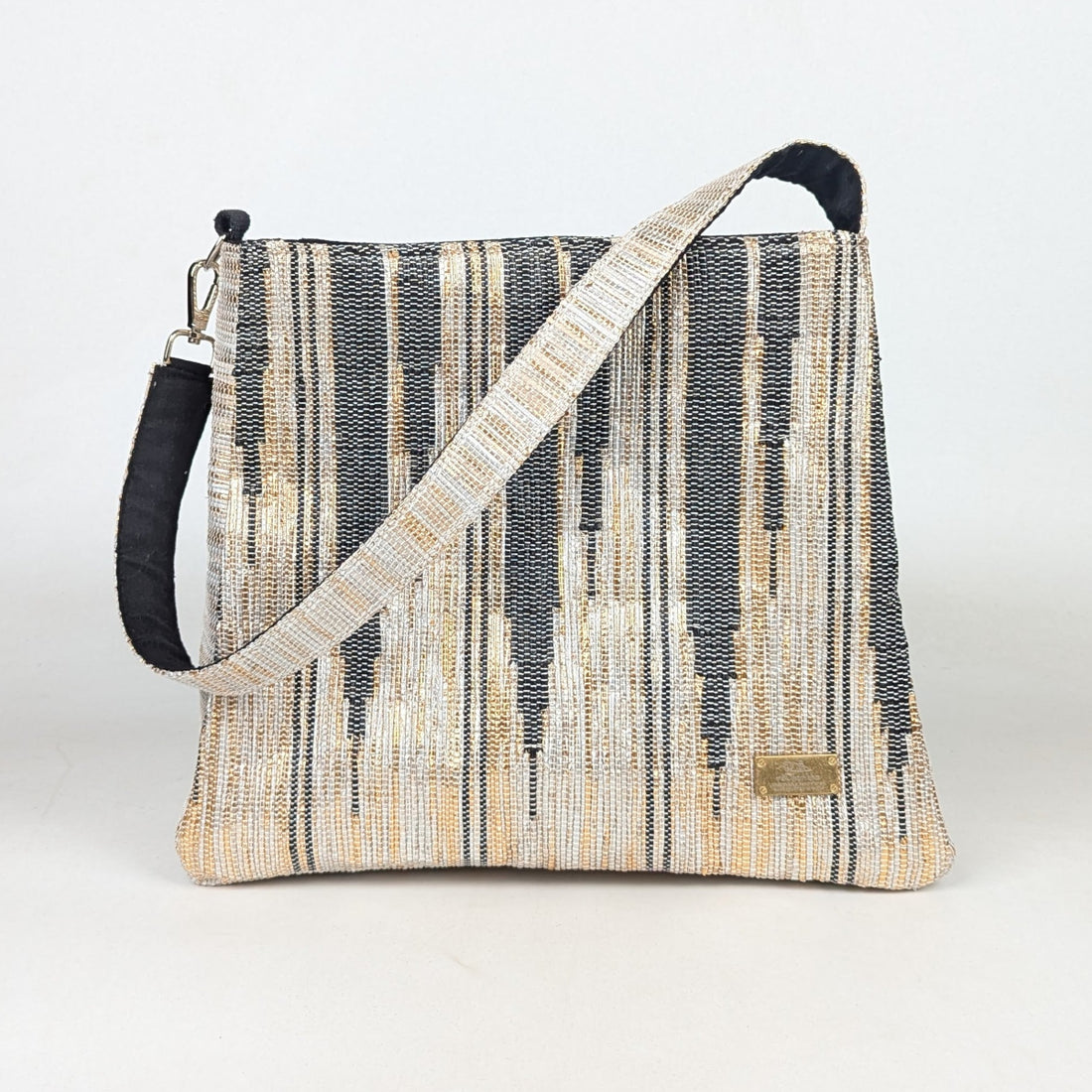 Upcycled Handcrafted Designer Trapeze Tote (TTD0326-004) PS_W