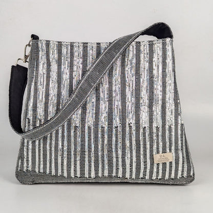 Upcycled Handcrafted Designer Trapeze Tote (TTD1025-001) PS_W