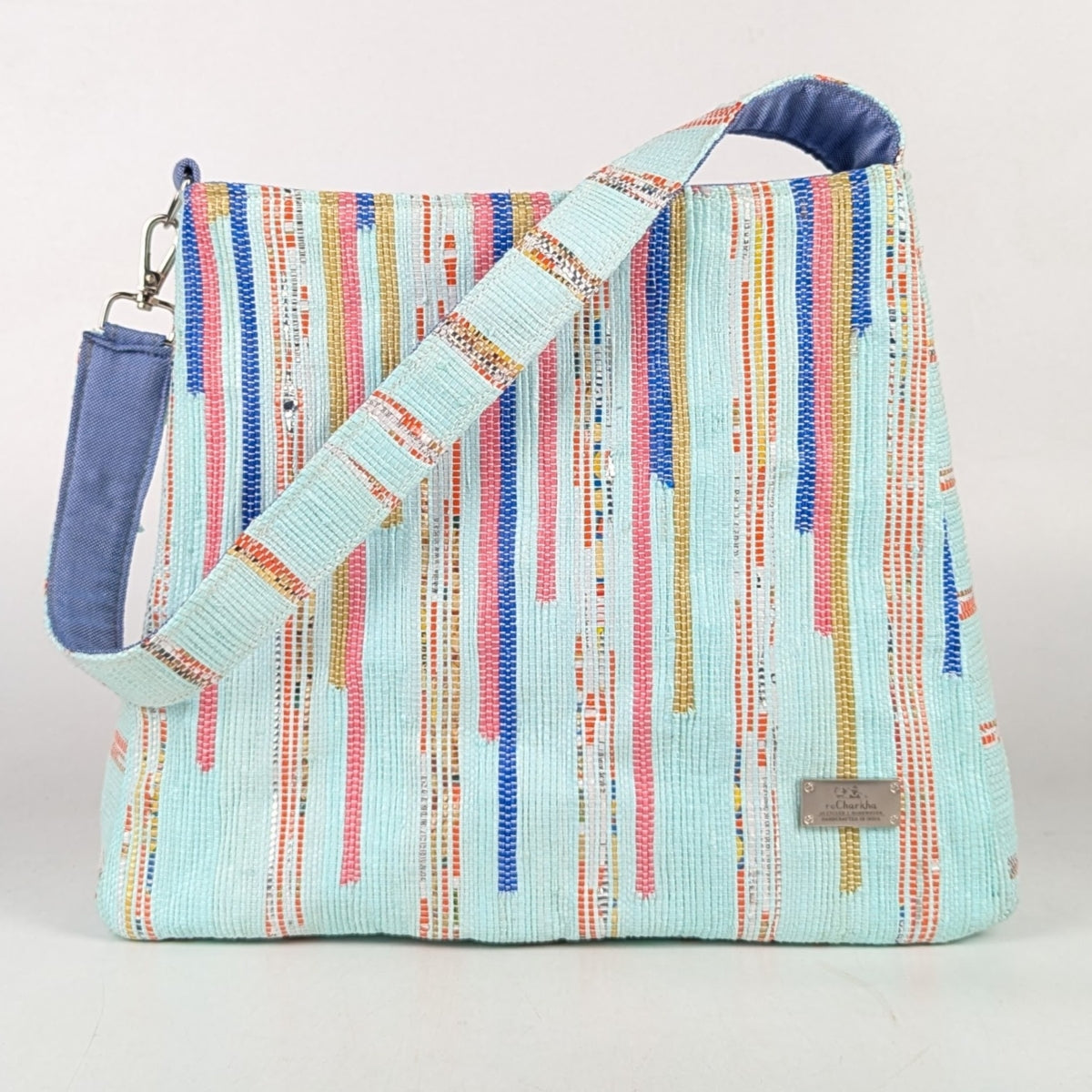 Upcycled Handcrafted Designer Trapeze Tote (TTD1125-004) PS_W