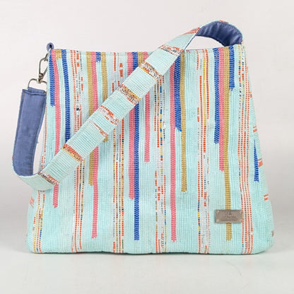 Upcycled Handcrafted Designer Trapeze Tote (TTD1125-004) PS_W