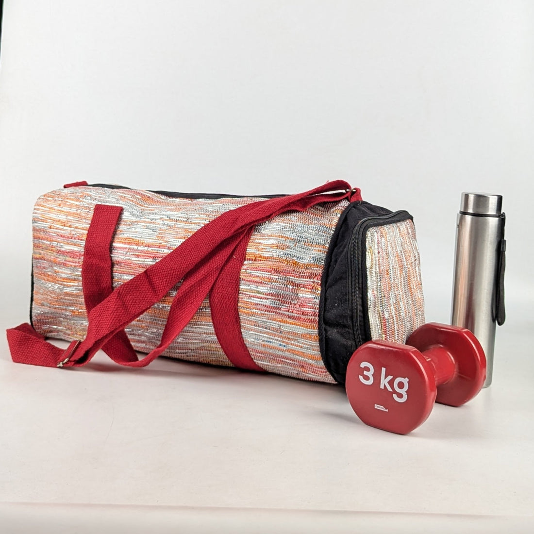 Upcycled_Handcrafted_Gym_Duffle_Weekender_Bag