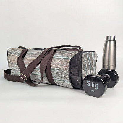 Upcycled Handcrafted Gym Duffle Weekender Bag (GDB0926-010)