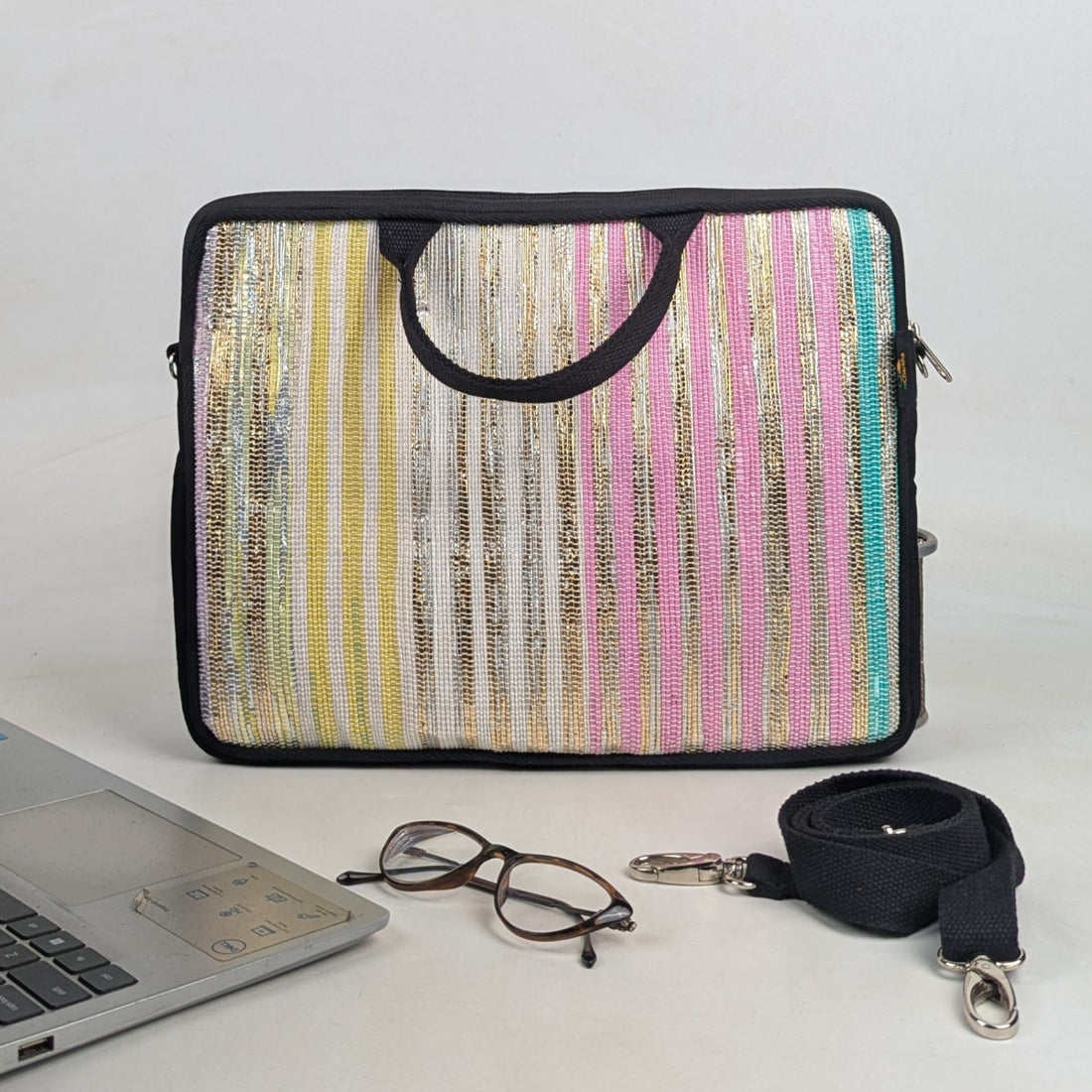 Upcycled Handcrafted Laptop Sleeves 14 inches (LSB140526-012) PS_W