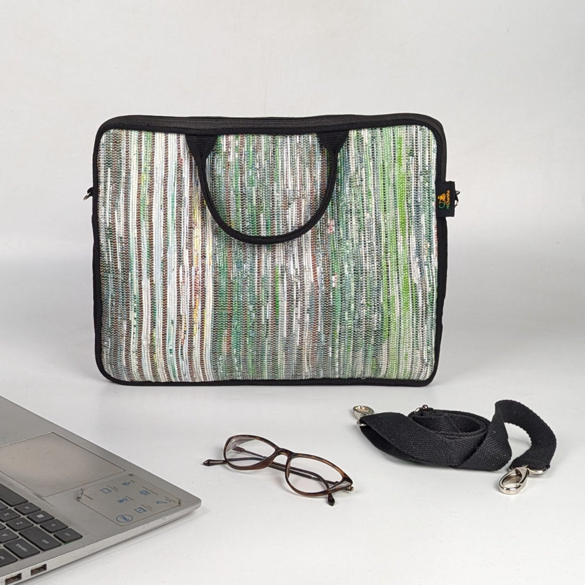 Upcycled Handcrafted Laptop Sleeves 14 inches (LSB140826-005)
