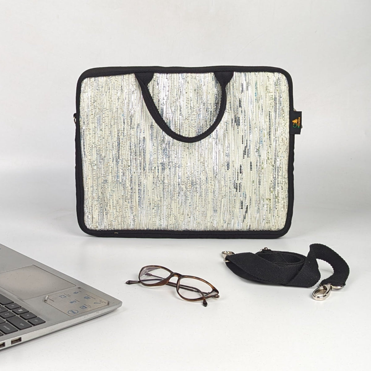 Upcycled Handcrafted Laptop Sleeves 14 inches (LSB140826-007)