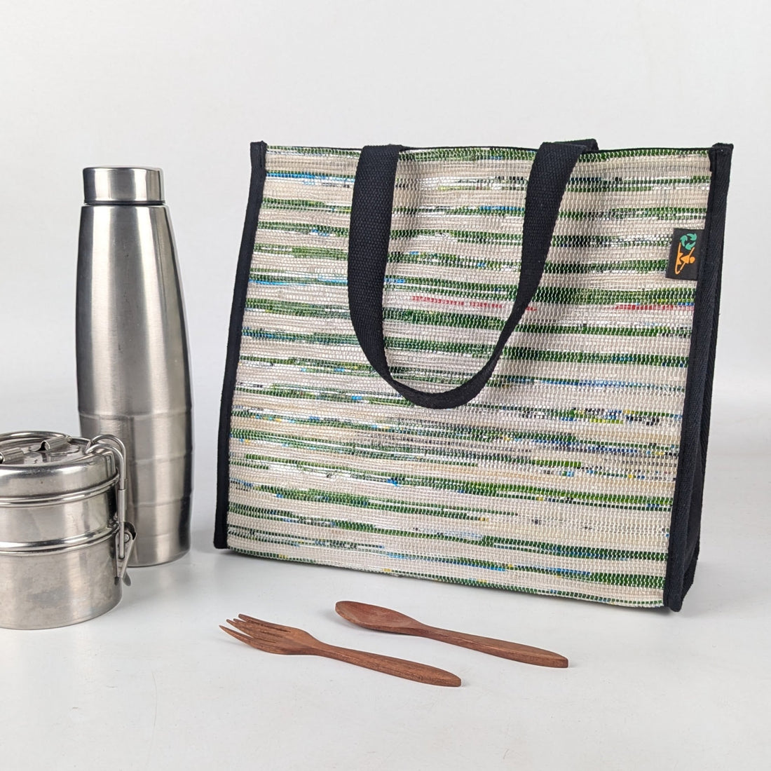 Upcycled Handcrafted Lunch Bag (LB0525-003) PS_W