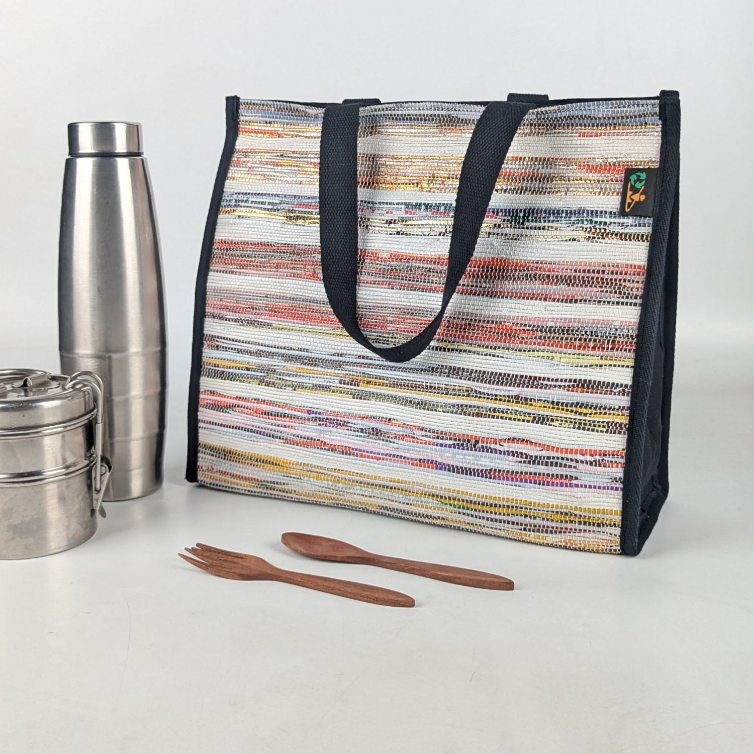 Upcycled Handcrafted Lunch Bag (LB0525-004) PS_W
