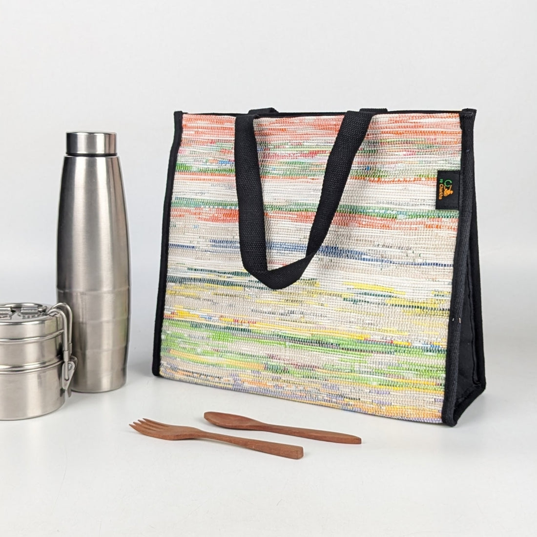 Upcycled Handcrafted Lunch Bag (LB0725-006) PS_W