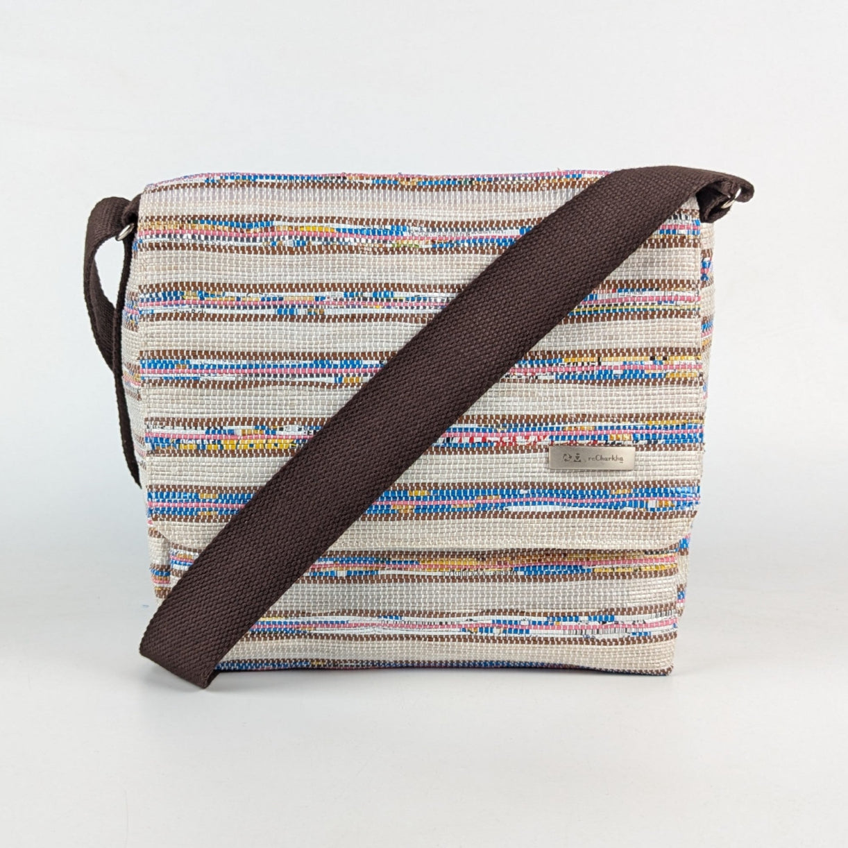 Upcycled Handcrafted Messenger Bag (MB0525-005) PS_W