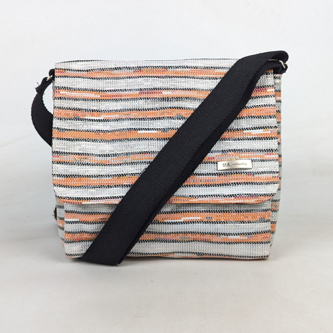 Upcycled Handcrafted Messenger Bag (MB0526-006) PS_W