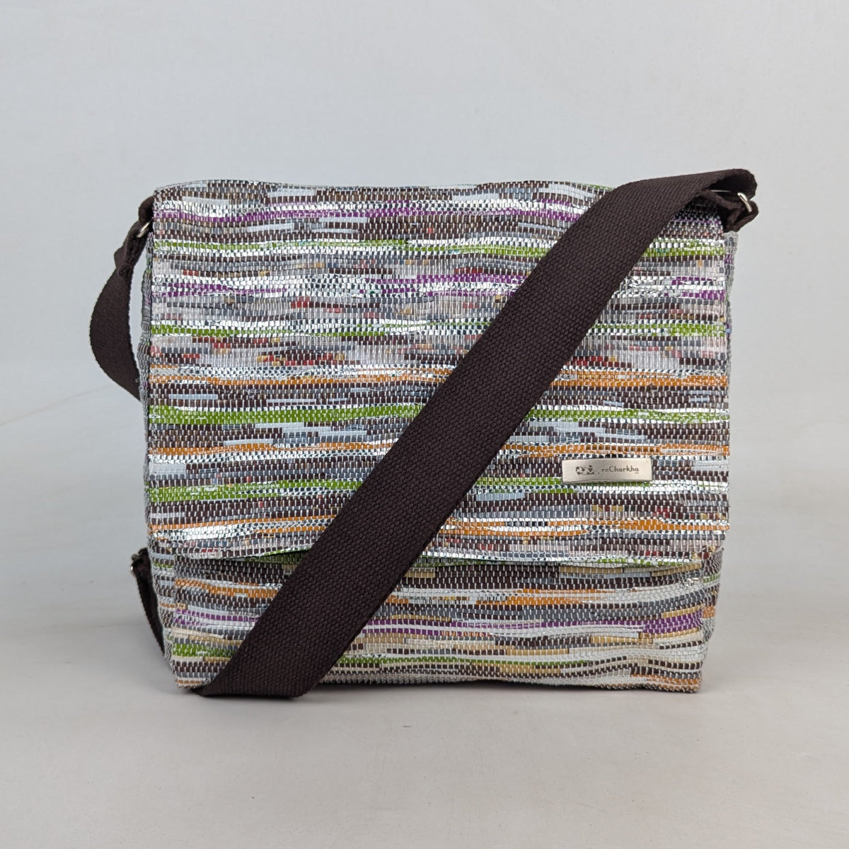 Upcycled Handcrafted Messenger Bag (MB0526-010) PS_W