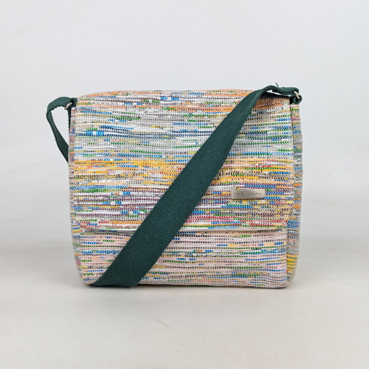 Upcycled Handcrafted Messenger Bag (MB0626-004) PS_W