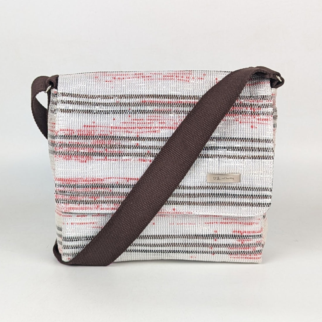 Upcycled Handcrafted Messenger Bag (MB0825-008) PS_W