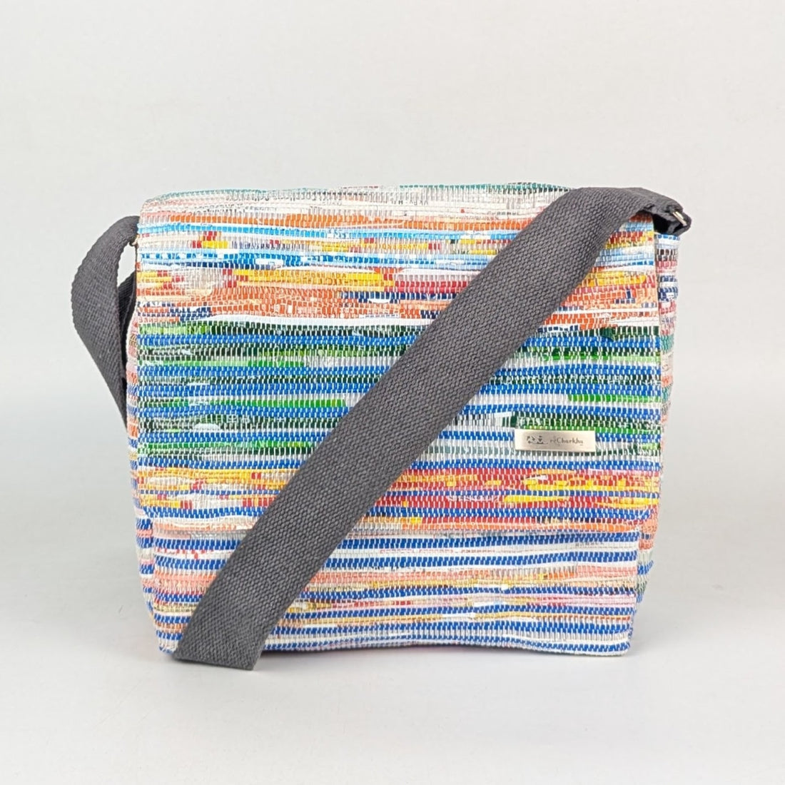 Upcycled Handcrafted Messenger Bag (MB0825-011) PS_W