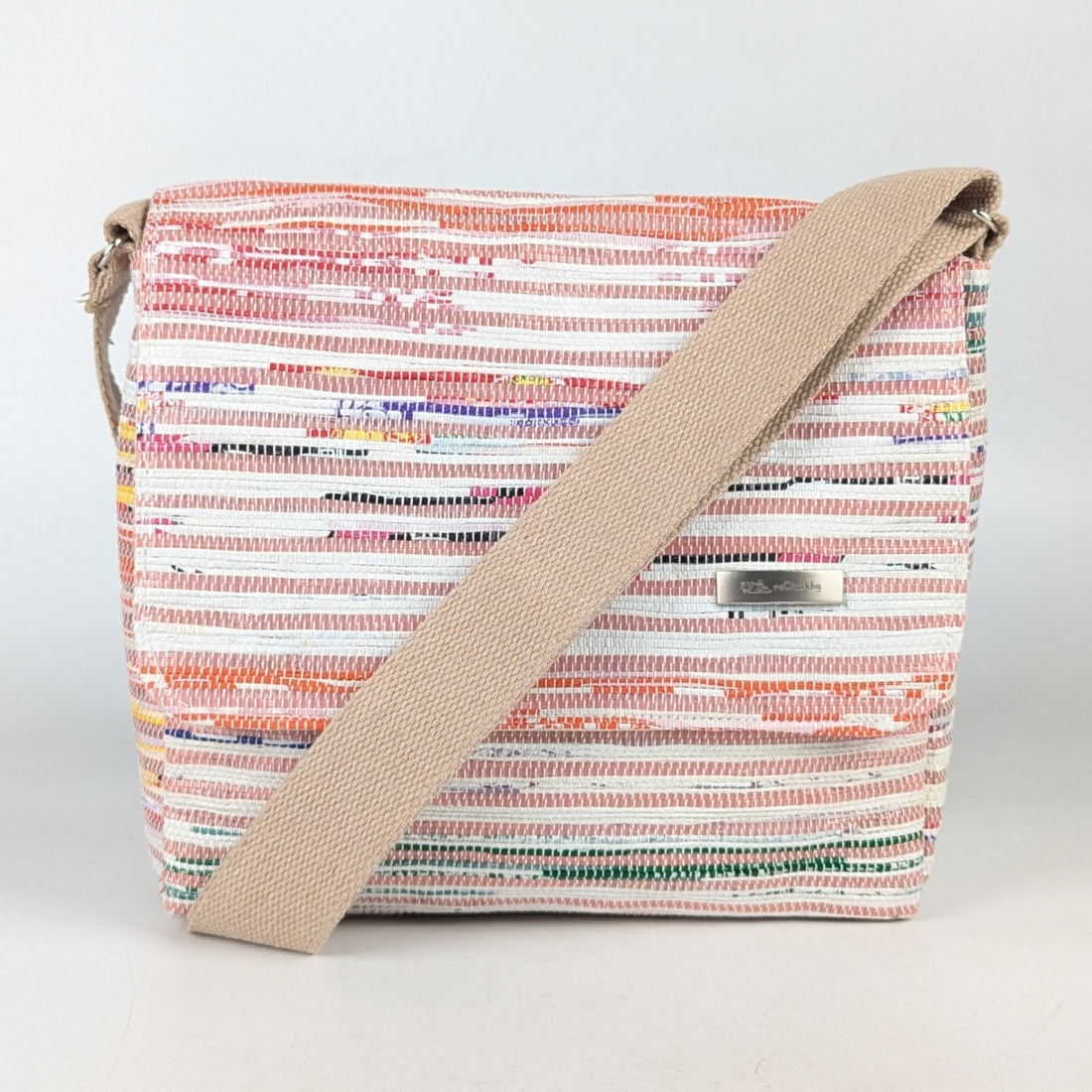 Upcycled Handcrafted Messenger Bag (MB1025-001) PS_W