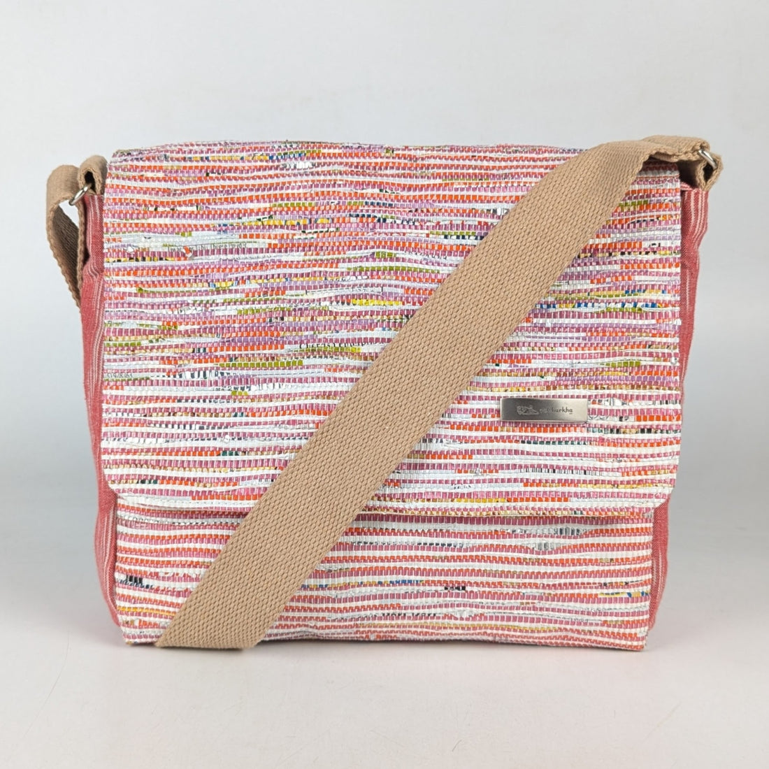 Upcycled Handcrafted Messenger Bag (MB1025-004) PS_W