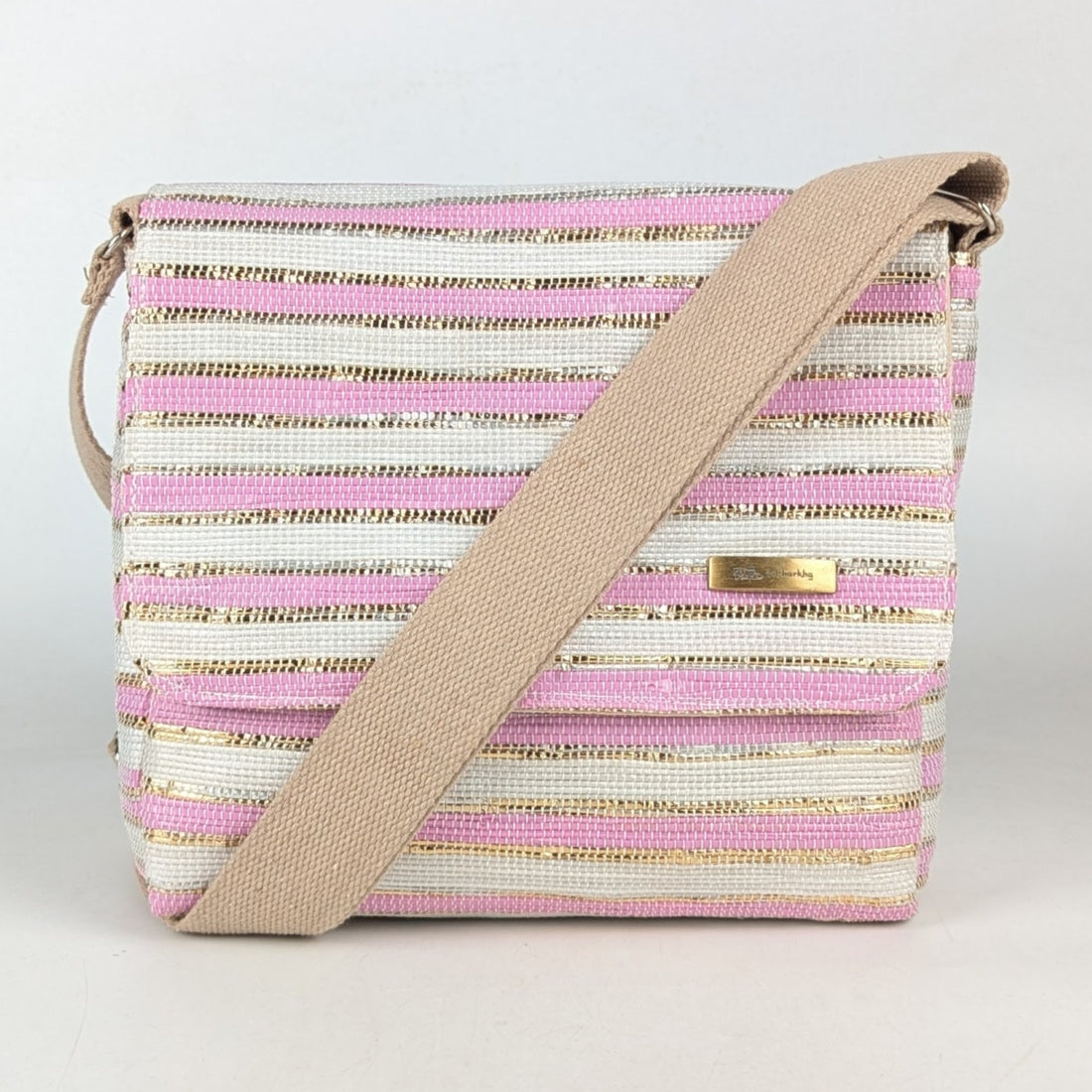 Upcycled Handcrafted Messenger Bag (MB1025-010) PS_W