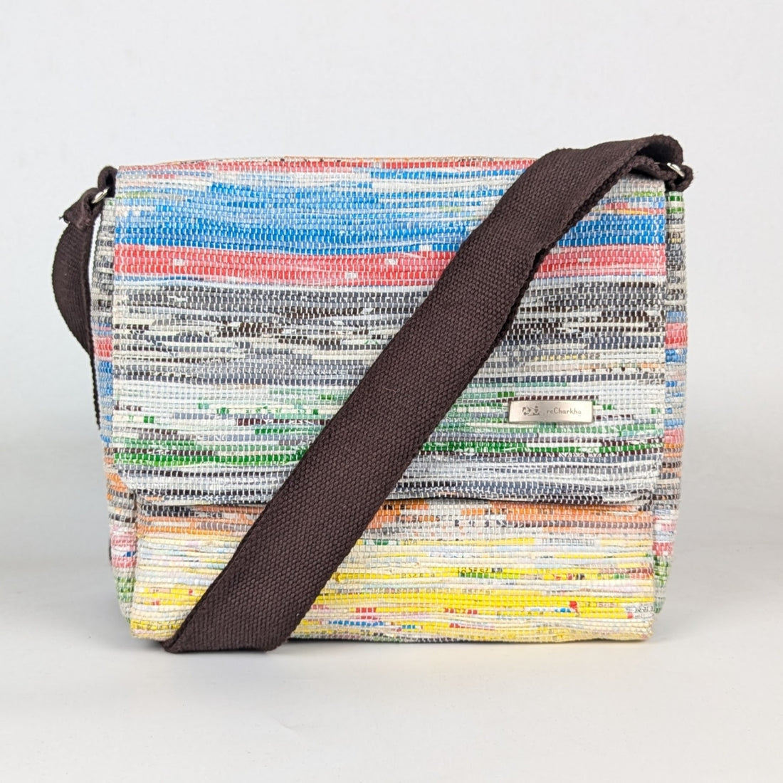 Upcycled Handcrafted Messenger Bag (MB1225-005) PS_W